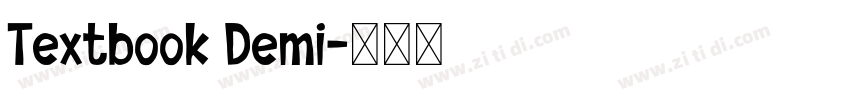 Textbook Demi字体转换 Textbook Demi字体转换